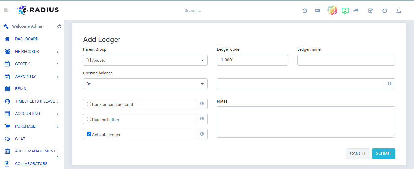 New ledger form 01