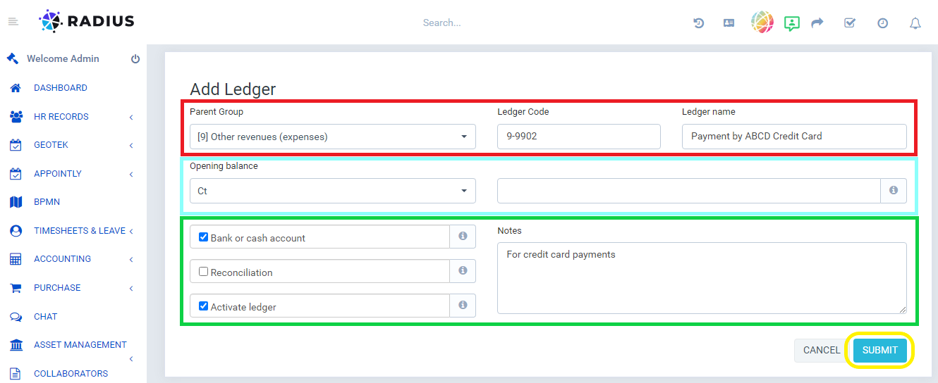 New ledger Form 04