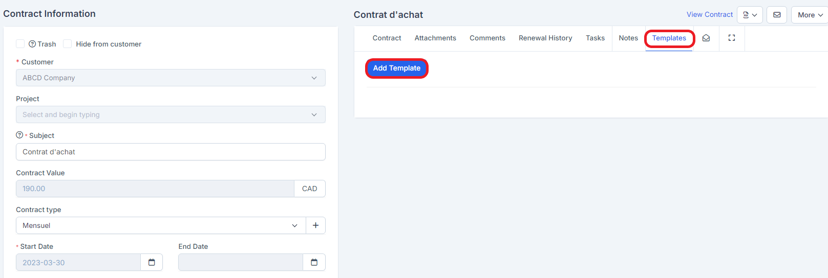 Contract template ang 0