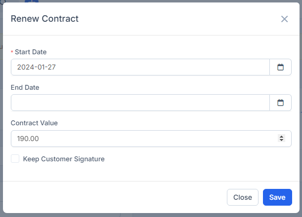 Renew contract ang 1