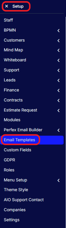 Email template ang