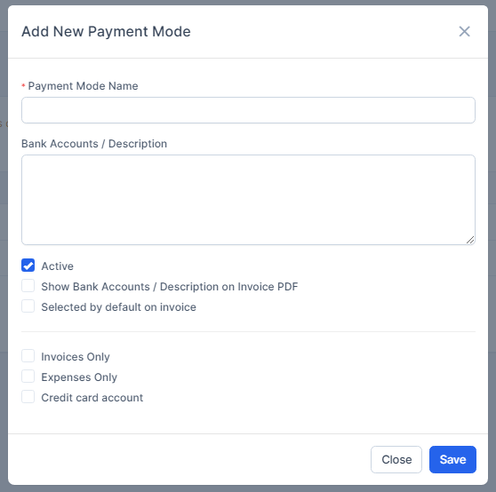 Payment modes 1