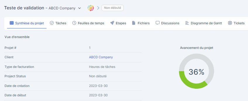 Synthese de projet