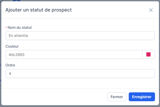 Statut prospect 1